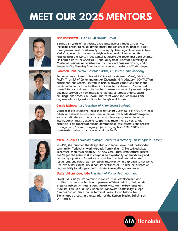 5x5x5 Mentorship Program - AIA Honolulu