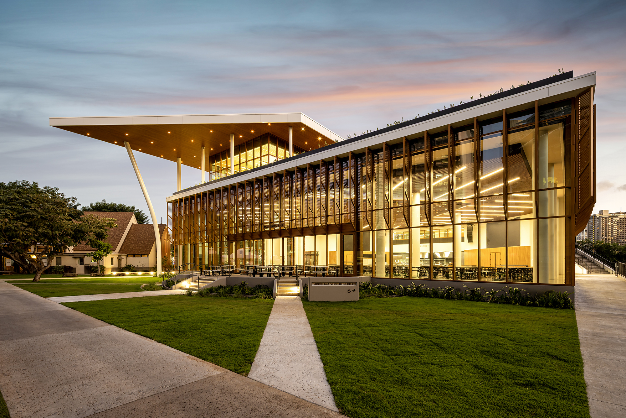 Center at night